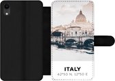 Étui pour iPhone XR Bookcase - Italie - Pont - Rivière - Avec compartiments - Étui portefeuille avec fermeture magnétique