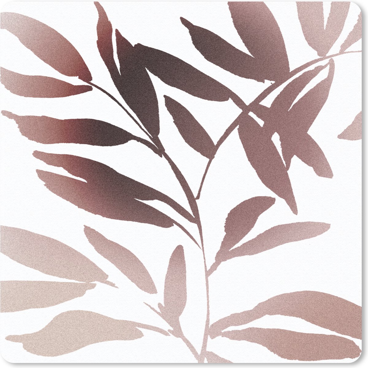 Muismat 30x30 cm - Mousepad Bladeren - Design - Abstract - Muismatten