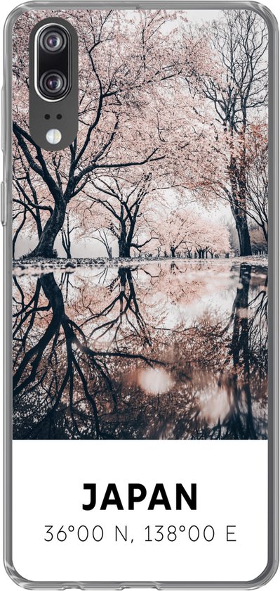 Coque Huawei P20 - Japon - Sakura - Printemps - Rose - Coque de téléphone en Siliconen