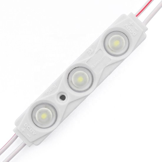Module LED SET - 3- LED x 20 lumière blanche ICE COLD 10000K - DC 12V - IP65