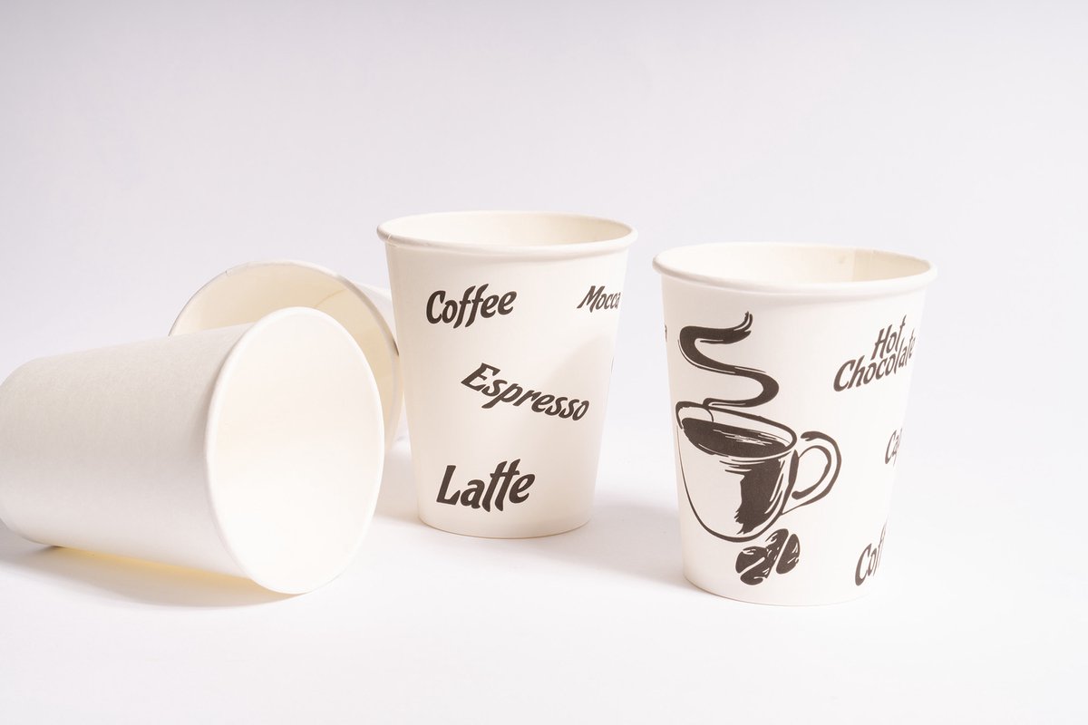 Gobelets en carton 300ml - 100 pièces - Tasses à café - Gobelets en papier  jetables