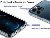 Apple iPhone 14 Pro Max Transparant Stevige Silicone hoesje Binnenkant Microvezel
