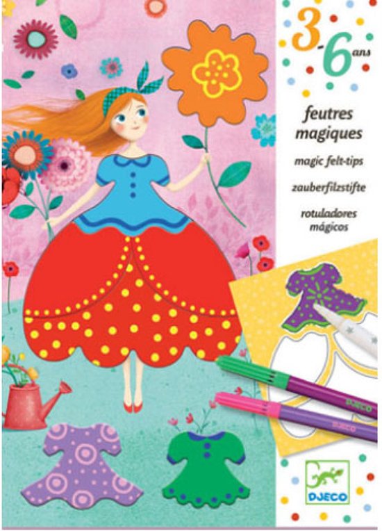 Djeco kleuren Marie’s pretty dresses