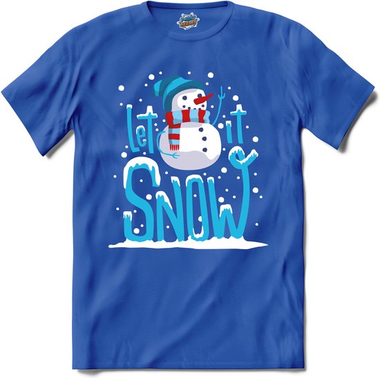 Let it snow - T-Shirt - Heren - Royal Blue