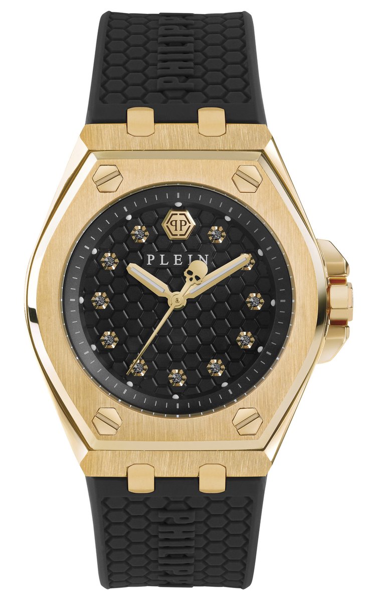 Philipp Plein Plein Extreme Lady PWJAA0322 Horloge - Siliconen - Zwart - Ø 38 mm