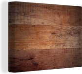 Canvas Schilderij Houten planken als achtergrond - 40x30 cm - Wanddecoratie