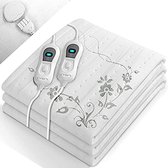 Elektrische deken- WarmtedekenElektrische onderdeken-2 persoons-Wit