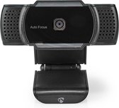 Nedis Webcam - 2K@30fps - Automatische Scherpstelling - Ingebouwde Microfoon - Zwart
