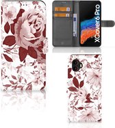Bookcase Geschikt voor Samsung Galaxy Xcover 6 Pro GSM Hoesje Watercolor Flowers