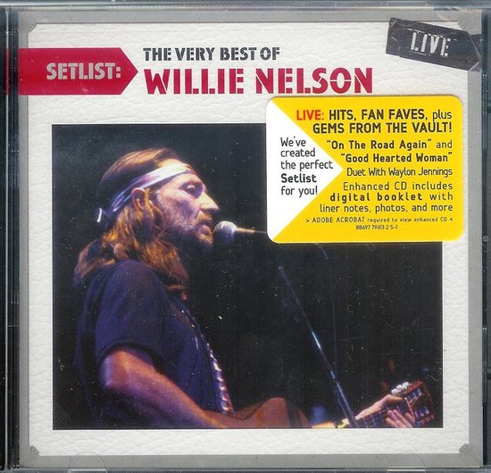 Willie Nelson Setlist Very Best Of Live (CD), Willie Nelson Muziek