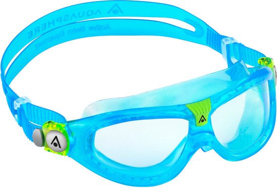 Aquasphere Seal Kid 2 - Masque - Enfants - Verres transparents - Turquoise/Lime
