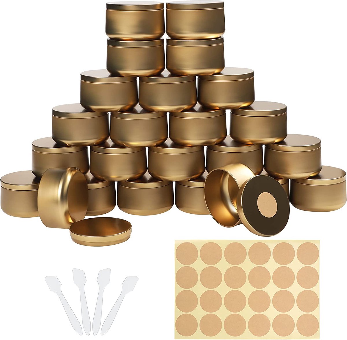 Kaarsenmakerset DIY Kaarsen handwerk - kaars Craft Set, Wicks, Essences, kleurstoffen 48 stuks