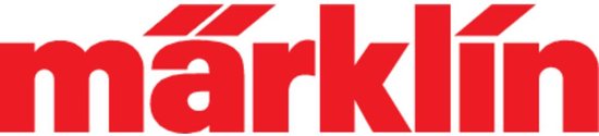 Rode Märklin logo op witte achtergrond.