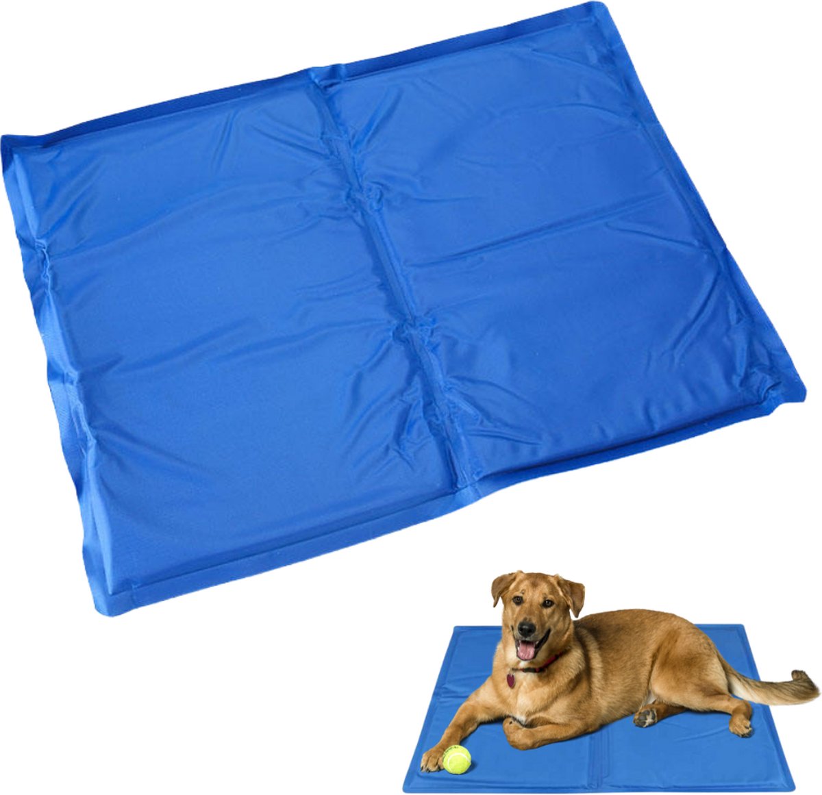 Cheqo® XL Koelmat voor Honden en Katten - Verkoelende Mat - Hondenmat - 80x60cm