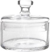 Bonbonnière en verre 13 x 12 cm - Pot à bonbons en verre avec couvercle