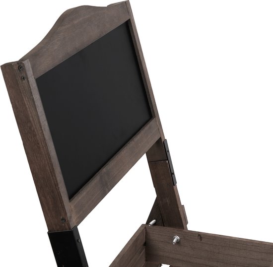 Plantenrek-Zwaar houten frame een bord trottoirbord Shop Krijtstandaard Bloembox