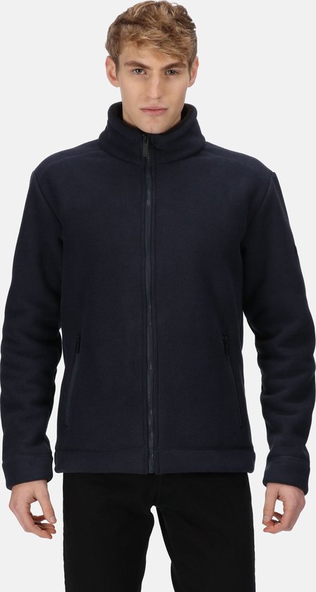Urban Classics Herenvest Sherpa Vest, herenvest met hoge kraag, voorvak met ritssluiting, sherpa-stof, zwart, L