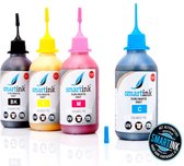 Geschikt Epson Sublimatie inkt navulinkt inktflesjes 4x100 ml Smart Ink Huismerk (Alleen geschikt voor hittepers)