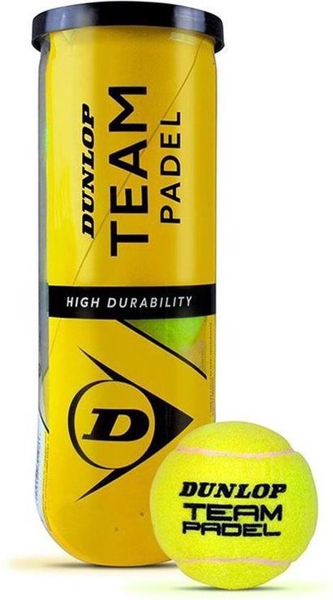 Dunlop Padel Team Padelballen - 1 Blik met 3 ballen