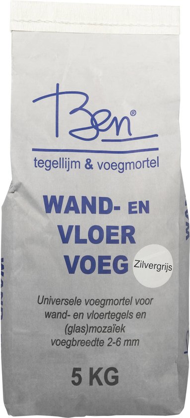 Foto: Ben foby voegmiddel 5kg voegmortel wand en vloer grijs