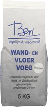 Ben Foby+ Voegmiddel - 5kg - Voegmortel - Wand en Vloer - Grijs