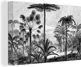 Tableau Tableau Design - Arbre - Zwart et Blanc - 140x90 cm - Décoration murale
