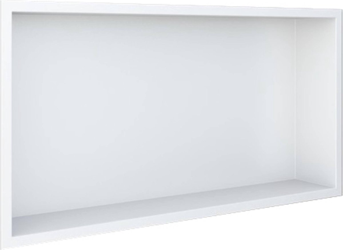 Looox BoX nis - 60x30x7cm - inbouw - met flens - wit