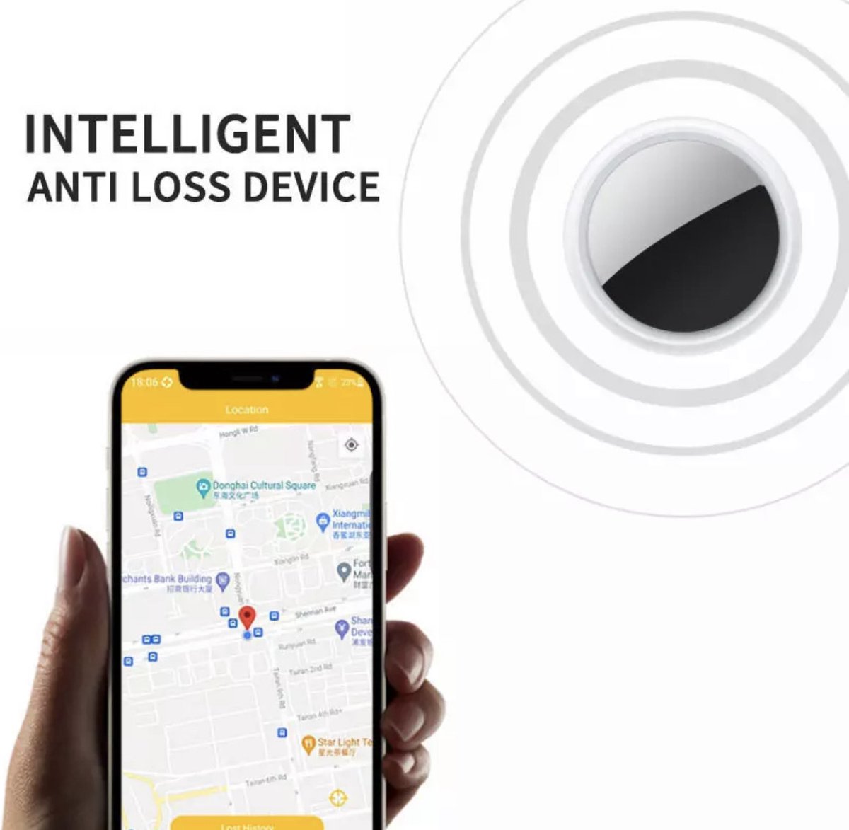 Étui de protection pour localisateur de balise intelligente Airtag