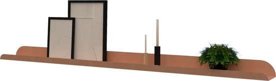 Fotolijstplank metaal - 120cm - Kleur Roze / wandplank - fotoplank - plank zwevend