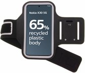 Hoesje geschikt voor Nokia X30 hardloop armband - Sportband - hoesje - zwart