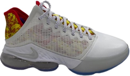 Nike - Lebron XIX LOW - Chaussures de basket - Homme - Wit/Rouge - Taille 43  | bol.