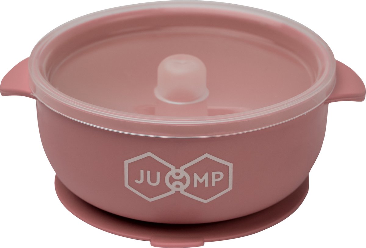 JU&MP Kommetje - Baby - Kinderservies - Zuignap - Onbreekbaar - Roze