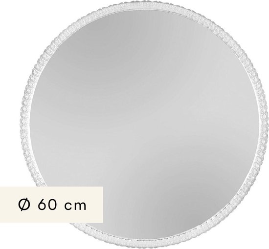 Miroir mural Shadora Ø 60 cm avec Siècle des Lumières Hiroto