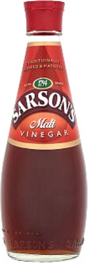 Sarson’s Vinegar – Brown Malt – 250ml - (Engeland) - ( England) - (Bruine Moutvinger)