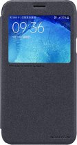 Nillkin New Sparkle PU Leather View Book Case - Geschikt voor Samsung Galaxy J7 - Zwart