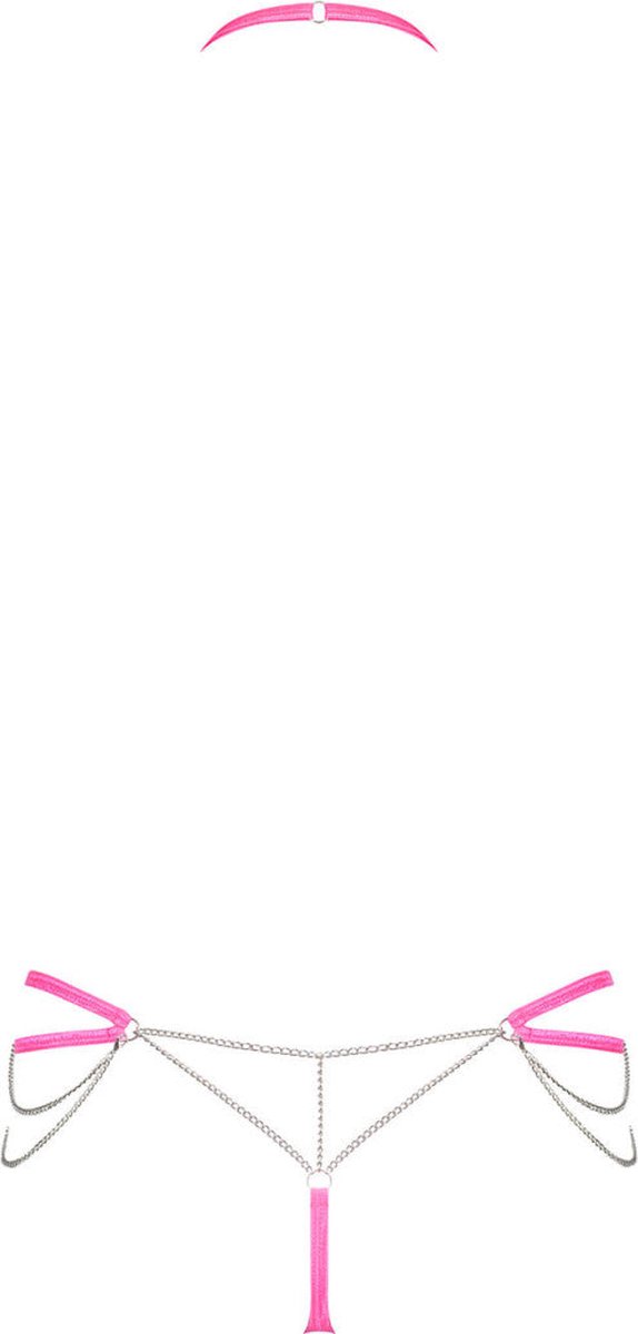 Obsessive - Chainty Set Roze L/XL