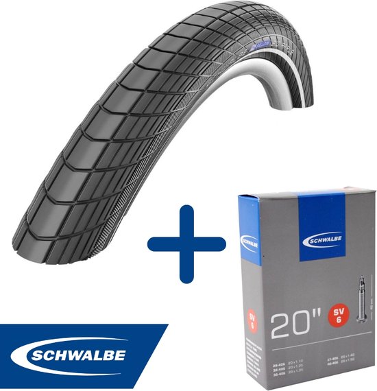 Fietsband - Schwalbe - Buiten- & binnenband - Big Apple R-Guard & SV6 - 20 inch x 1.10 - 1.50 - 40 mm