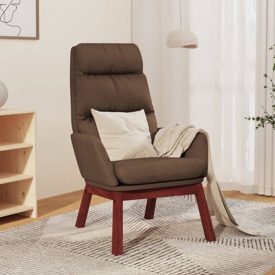 Prolenta Premium - Relaxstoel stof bruin- Fauteuil - Fauteuils met  armleuning - Hoes... | bol.com