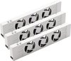 Heatbooster Radiator Ventilator Triple-set – Universeel - Geschikt voor standaard, smalle en enkelplaats radiatoren en convectoren - Magnetisch - Geruisloos - Ultrazuinig