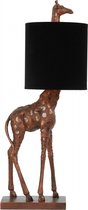 Light & Living Giraffe Tafellamp - antique copper/zwart - 20x28x68cm