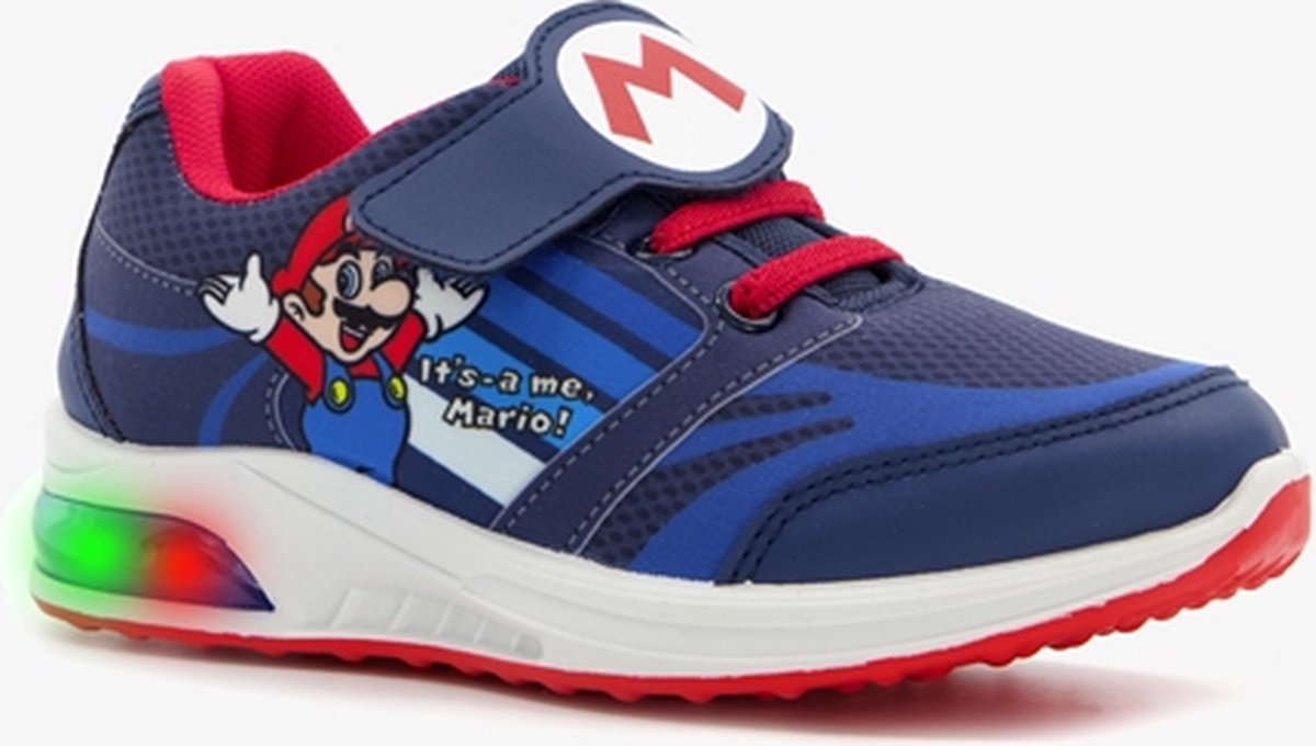 Super Mario kinder sneakers met lichtjes - Blauw - Maat 28