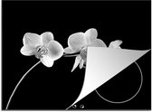 KitchenYeah inductie beschermer 60x52 cm - Bloemen orchidee - Kookplaataccessoires roze - Afdekplaat voor kookplaat - Anti slip mat - Keuken decoratie inductieplaat - Inductiebeschermer accessoires - Inductiemat - Beschermmat voor fornuis
