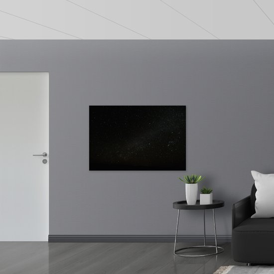 WallClassics - Canvas - Dark Sky with Stars - 120x80 cm Photo sur Toile Peinture (Décoration murale sur Toile)