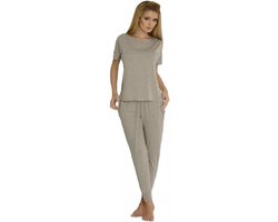 DeLafense Paula pyjamaset grijs- viscose XXL