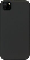 ADEL Siliconen Back Cover Softcase Hoesje Geschikt voor Huawei Y5p - Zwart