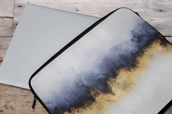 Housse d’ordinateur portable - Glitter - Or - Abstrait - Luxe - Pochette d’ordinateur portable - Ordinateur portable - Étui pour ordinateur portable - 17 pouces