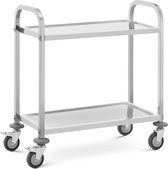Bol.com Royal Catering - Serveerwagen - 2 planken - 70 x 40 cm - 64 kg aanbieding