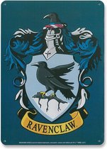 Logoshirt Harry Potter Metalen wandbord klein Ravenclaw 15 x 21 cm Blauw