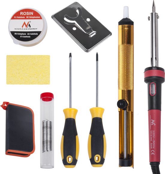Maclean - Kit de soudure 60W cave/résistance mise à la terre