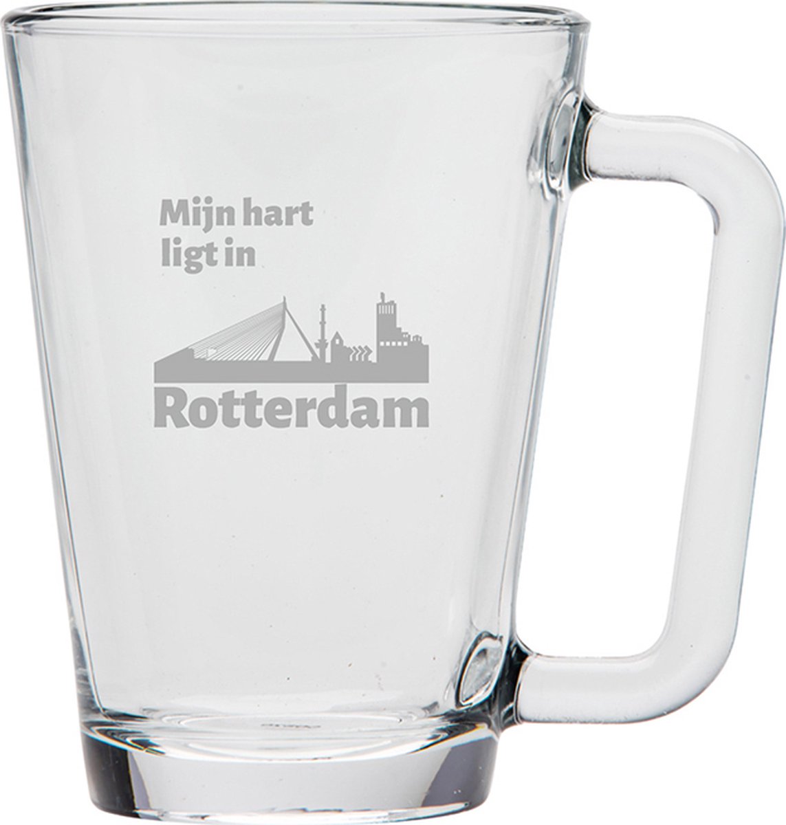 Gegraveerde theeglas 26cl Rotterdam